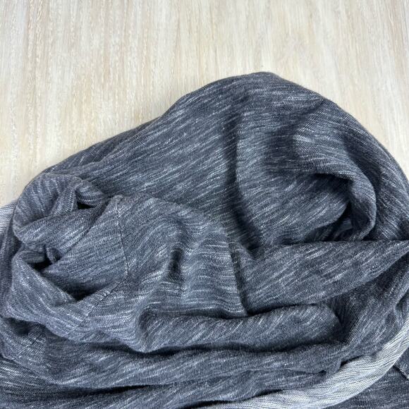 Free People Beach Heather Gray Cocoon Funnel Cowl Neck Long Sleeve Two Body M/L - Picture 3 of 14